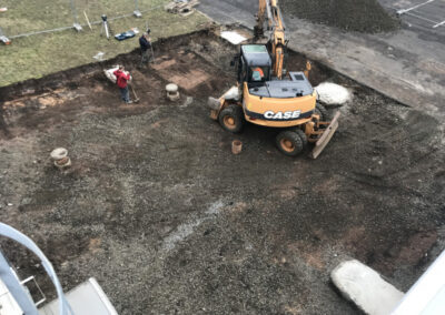 zhotovení základové desky PEPCO Most - duben 2020