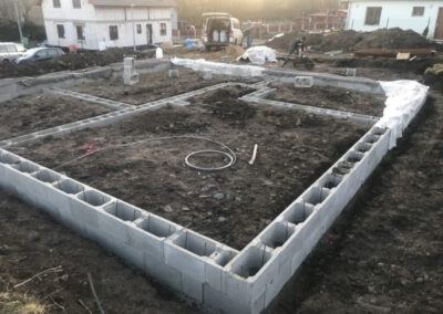 zhotovení základové desky „Žežice“ březen 2021