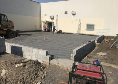 zhotovení základové desky PEPCO Most - duben 2020