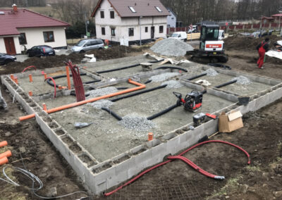 zhotovení základové desky „Žežice“ březen 2021