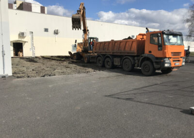 zhotovení základové desky PEPCO Most - duben 2020