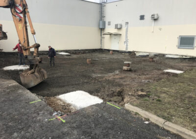 zhotovení základové desky PEPCO Most - duben 2020