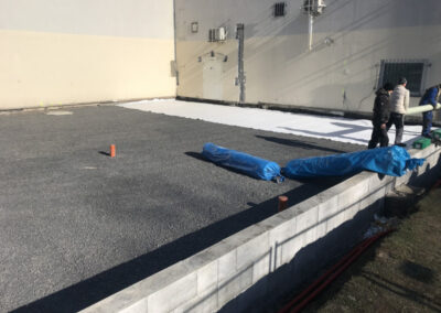 zhotovení základové desky PEPCO Most - duben 2020